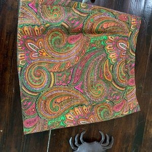 Bright and colorful on the verge of neon J Crew mini skirt.